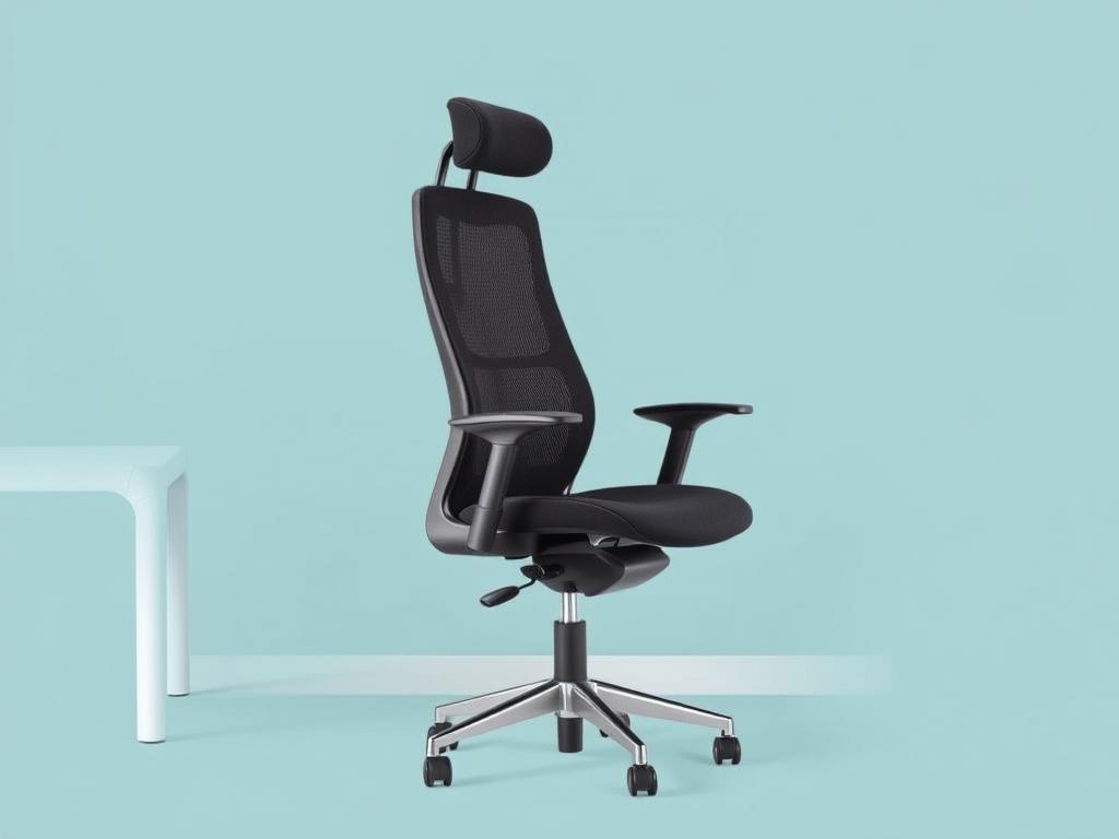 Scaun ergonomic pentru persoane înalte cu spătar mare Scaun ergonomic pentru persoane înalte cu spătar mare