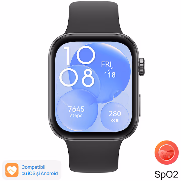 Huawei Watch Fit 3 ceas GPS impermeabil Romania cu certificare IP69