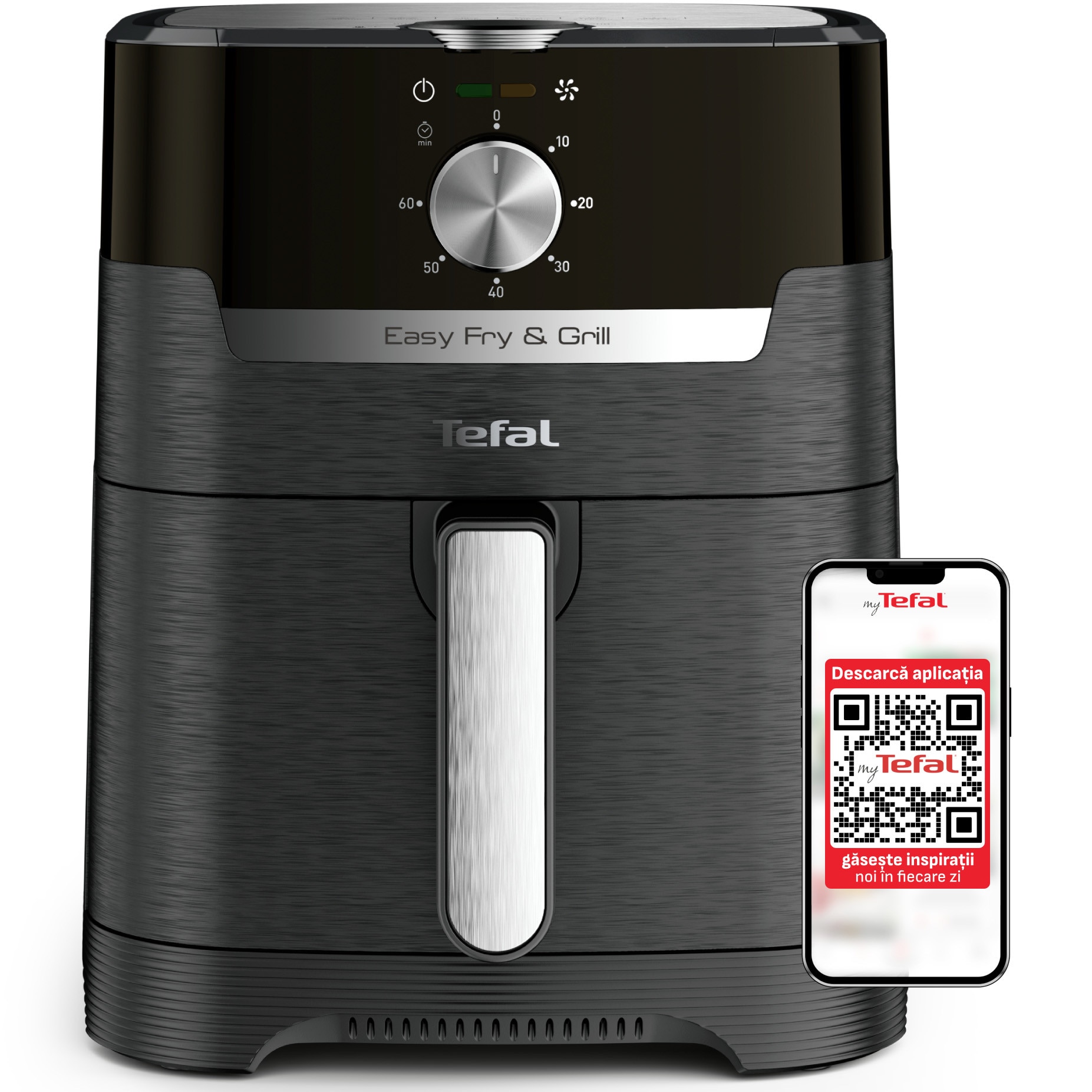 Tefal Easy Fry 4.2L friteuză cu aer cald pentru cupluri Tefal Easy Fry 4.2L friteuză cu aer cald pentru cupluri