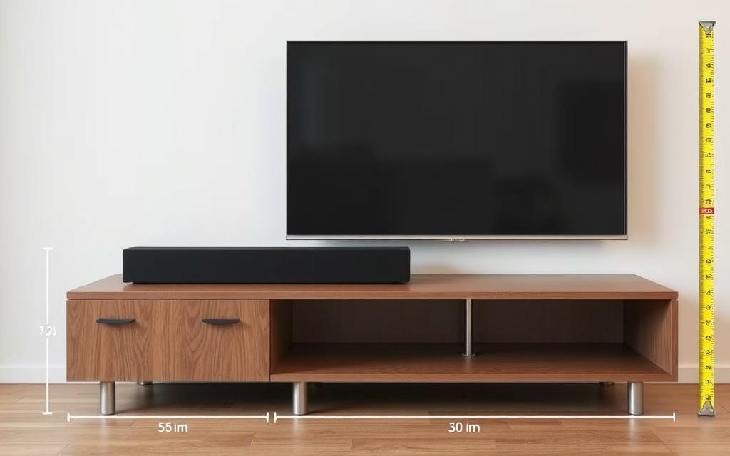 soundbar compact dimensiuni comparație televizor