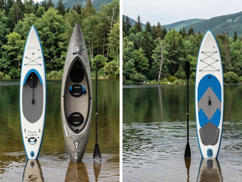 Comparație kayak canoe SUP pe lac România Comparație kayak canoe SUP pe lac România