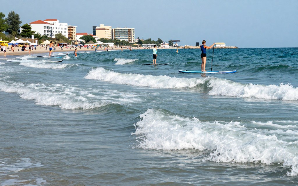 Conditii Marea Neagra pentru paddleboard incepatori Romania Conditii Marea Neagra pentru paddleboard incepatori Romania