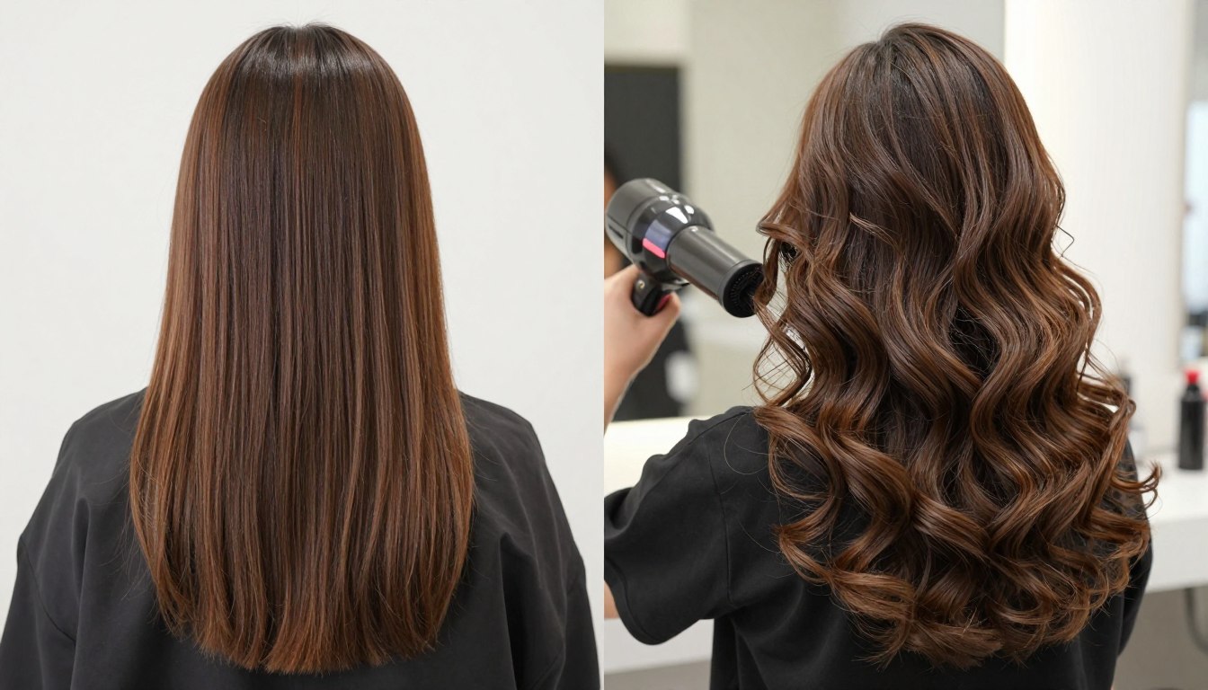 Inainte si dupa bucle realizate cu air styler Inainte si dupa bucle realizate cu air styler