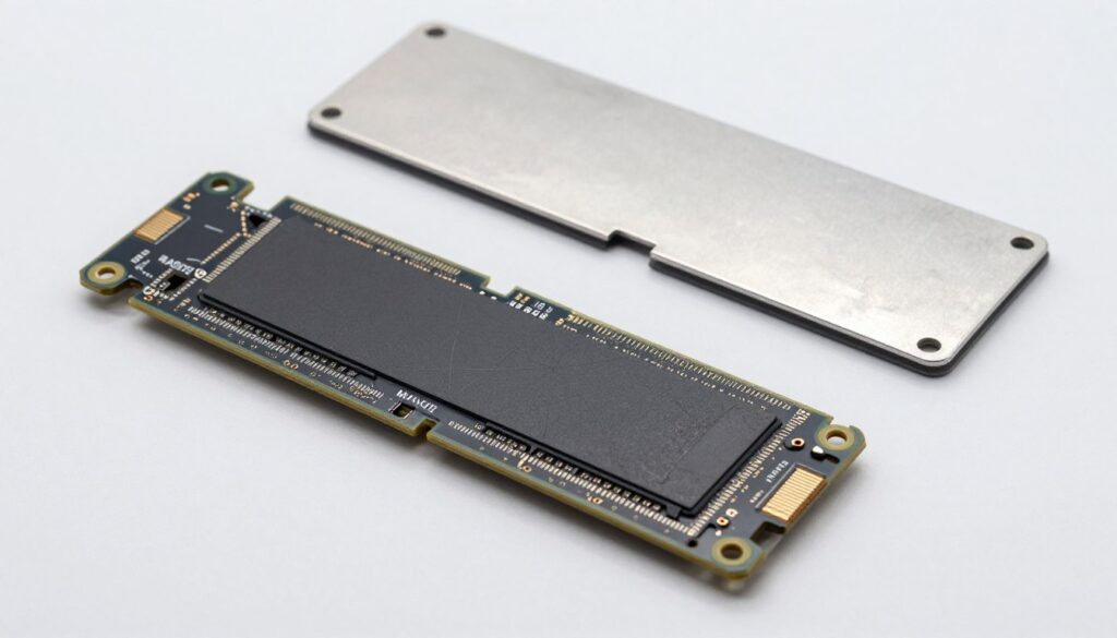 Instalare completă SSD M.2 cu heatsink în slot PS5 ghid final