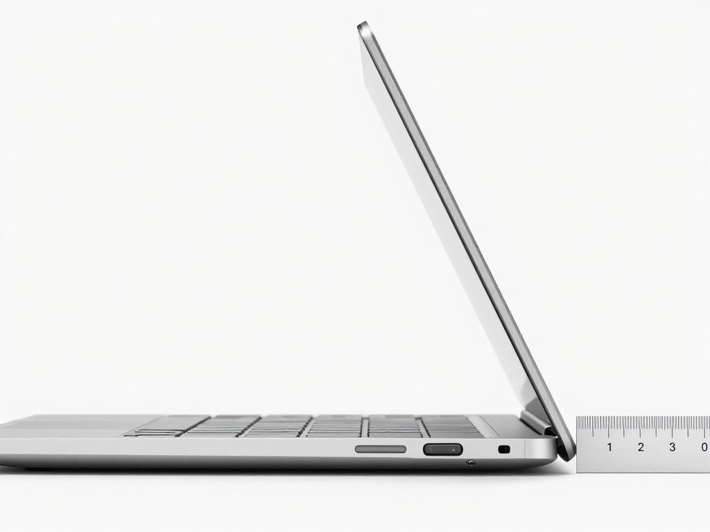 MacBook Air M4 thin profile side view