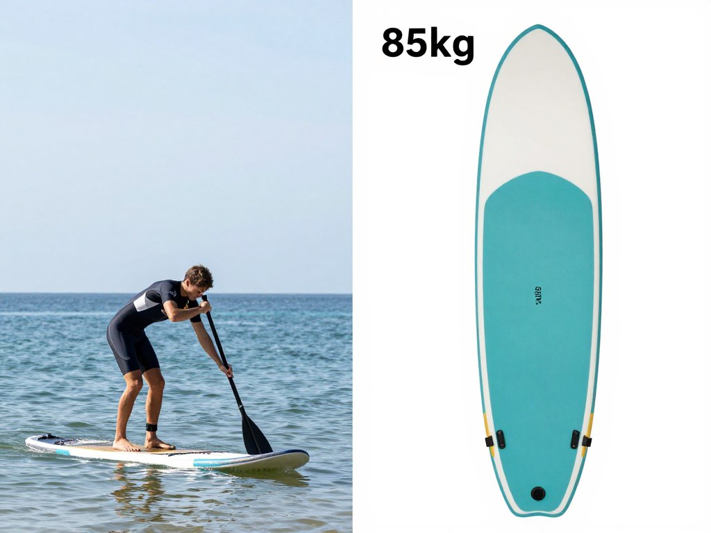 Paddleboard gonflabil capacitate greutate 85 kg vs 120 kg Paddleboard gonflabil capacitate greutate 85 kg vs 120 kg