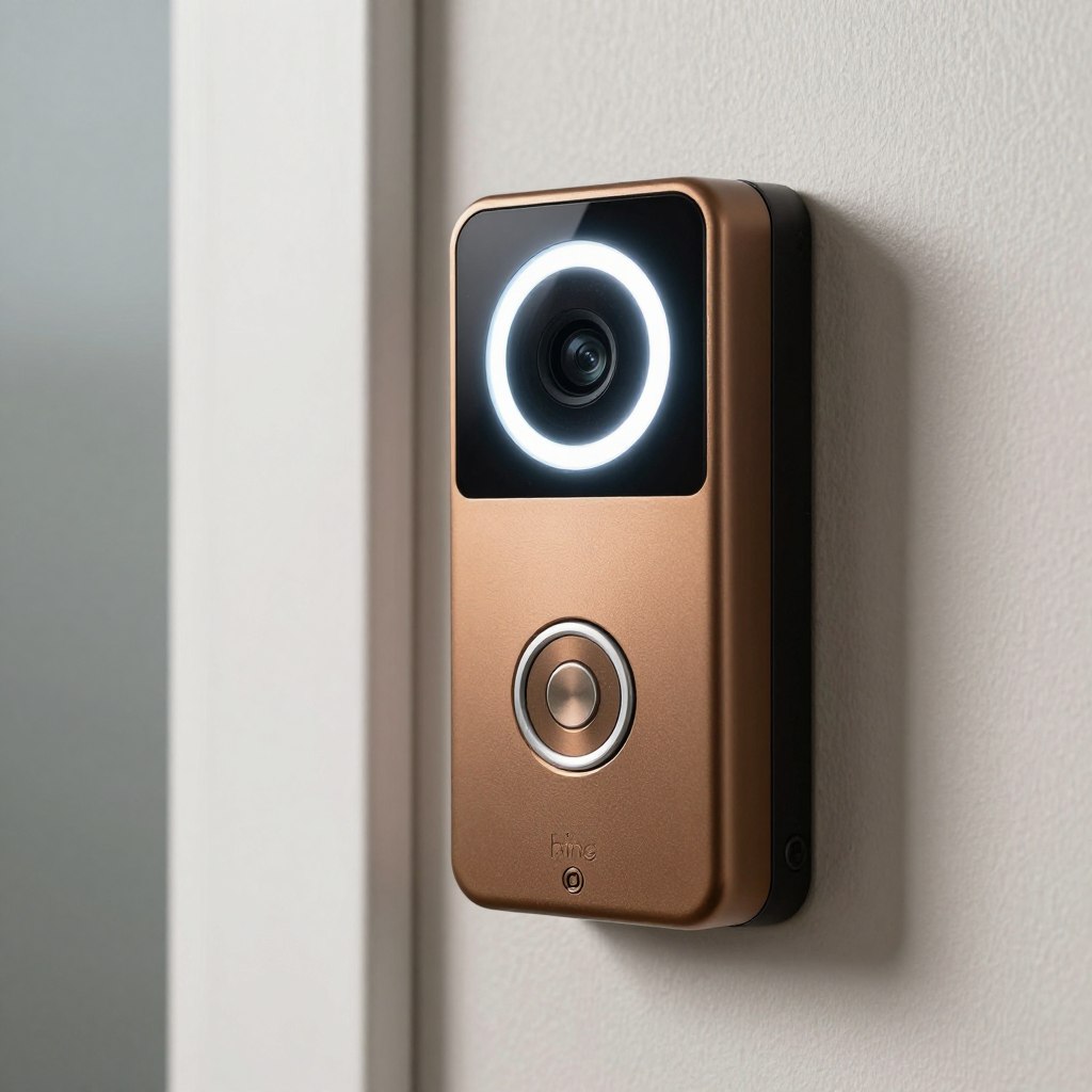 Ring Video Doorbell 4 montat pe ușa de apartament cu detalii baterie și calitate video Ring Video Doorbell 4 montat pe ușa de apartament cu detalii baterie și calitate video