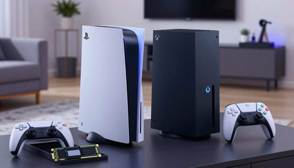 SSD extern conectat la consola PS5 și Xbox Series X pentru extindere stocare 2026