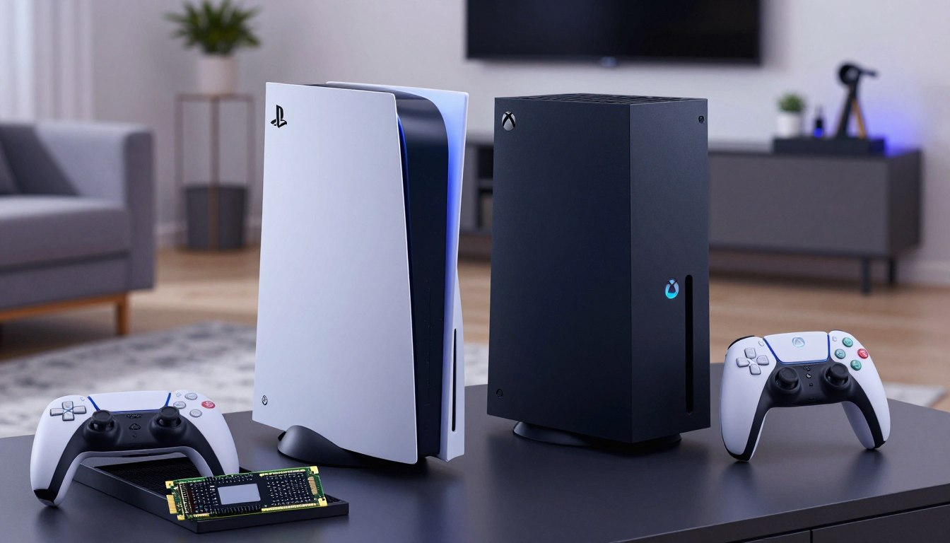 SSD extern conectat la consola PS5 și Xbox Series X pentru extindere stocare 2026