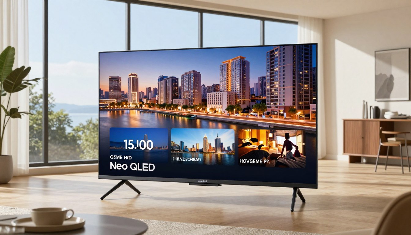 Samsung Neo QLED QN90D mini LED zones bright room HDR Romania Samsung Neo QLED QN90D mini LED zones bright room HDR Romania