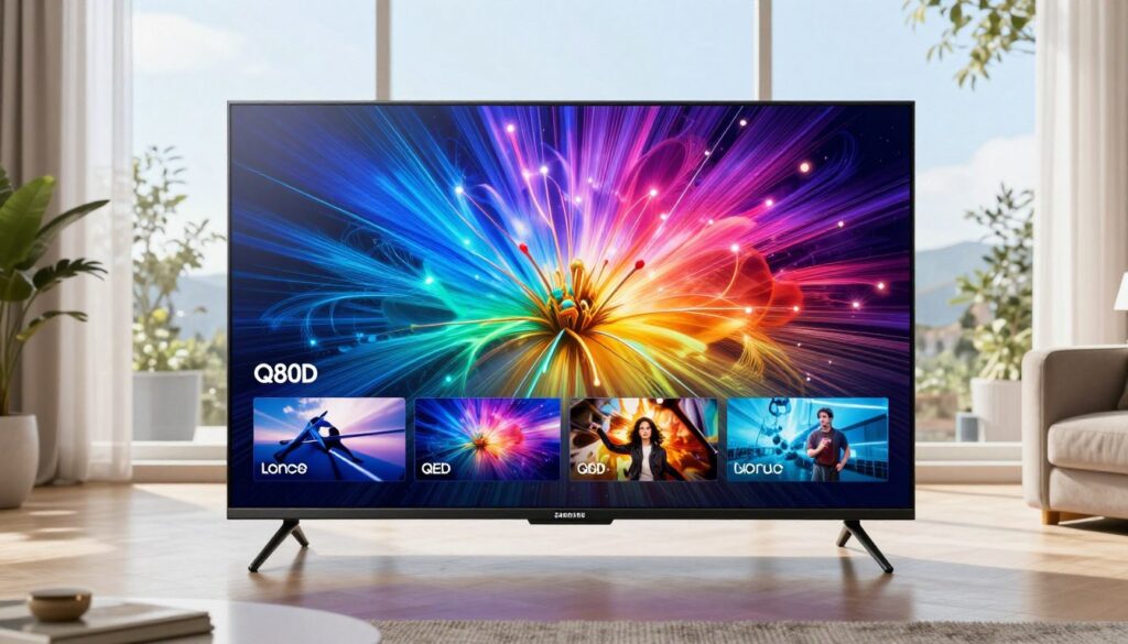 Samsung QLED Q80D best value quantum dot TV Romania bright room Samsung QLED Q80D best value quantum dot TV Romania bright room