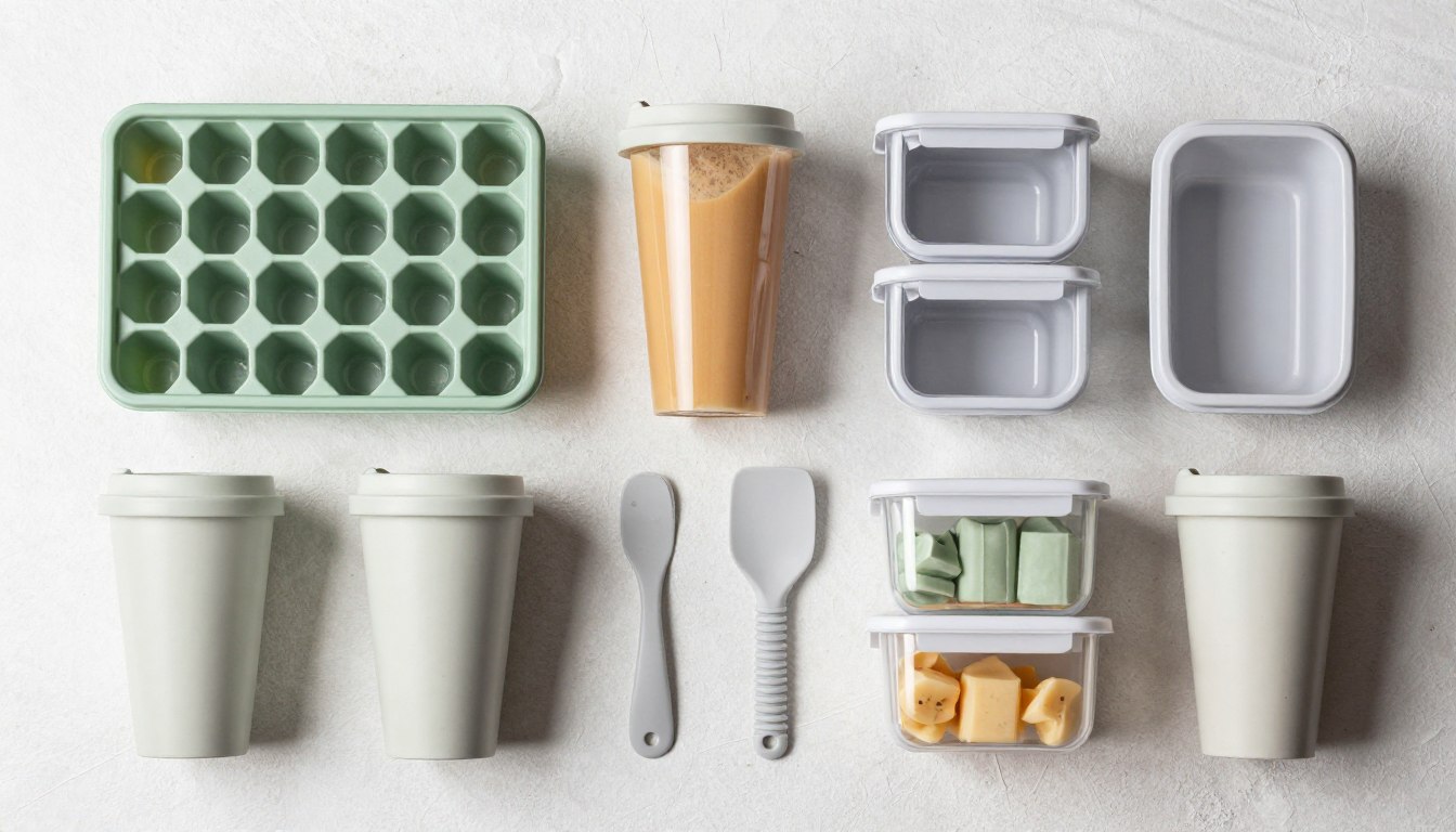 Set complet accesorii blender smoothie tavi gheata pahare spatula Set complet accesorii blender smoothie tavi gheata pahare spatula