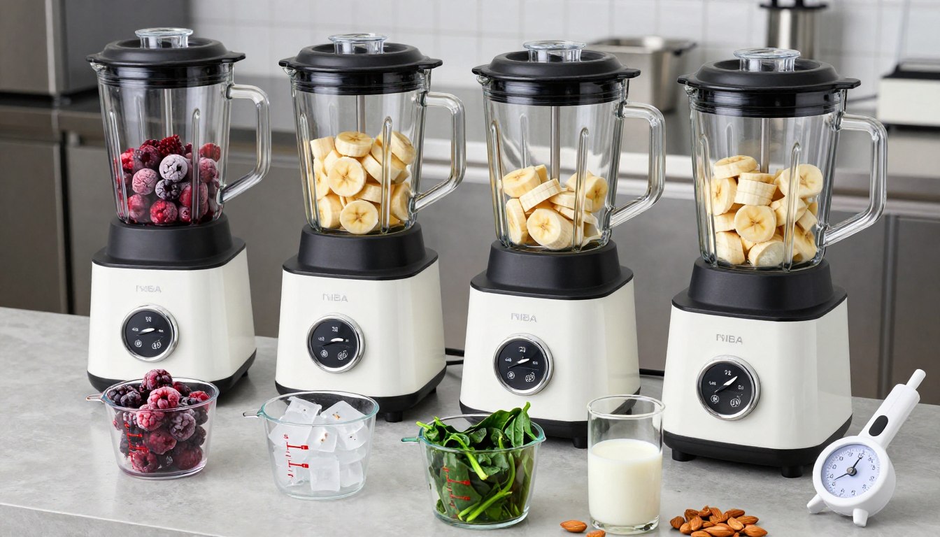 Test comparativ blendere smoothie ingrediente congelate gheata si verdeturi Test comparativ blendere smoothie ingrediente congelate gheata si verdeturi