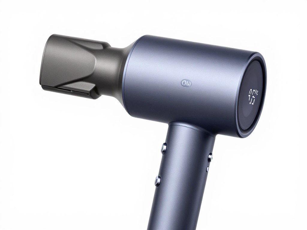 Uscător de păr ionic profesional cu duză concentrator și afișaj digital Uscător de păr ionic profesional cu duză concentrator și afișaj digital