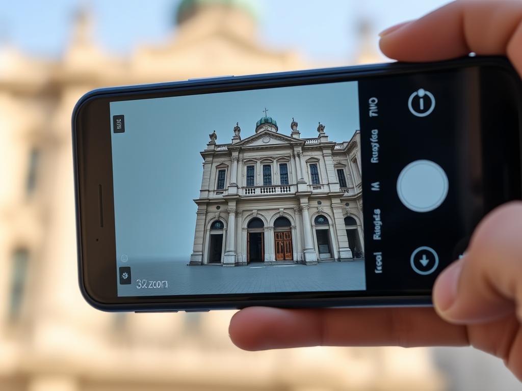 Xiaomi 14C smartphone camera buna eMAG Romania zoom fotografiind detaliu arhitectural Xiaomi 14C smartphone camera buna eMAG Romania zoom fotografiind detaliu arhitectural