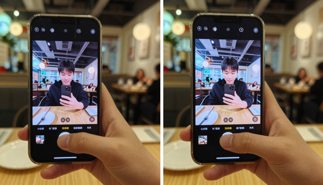 comparație între poze reale făcute cu telefoane de buget arătând diferențe de calitate în lumină slabă comparație între poze reale făcute cu telefoane de buget arătând diferențe de calitate în lumină slabă