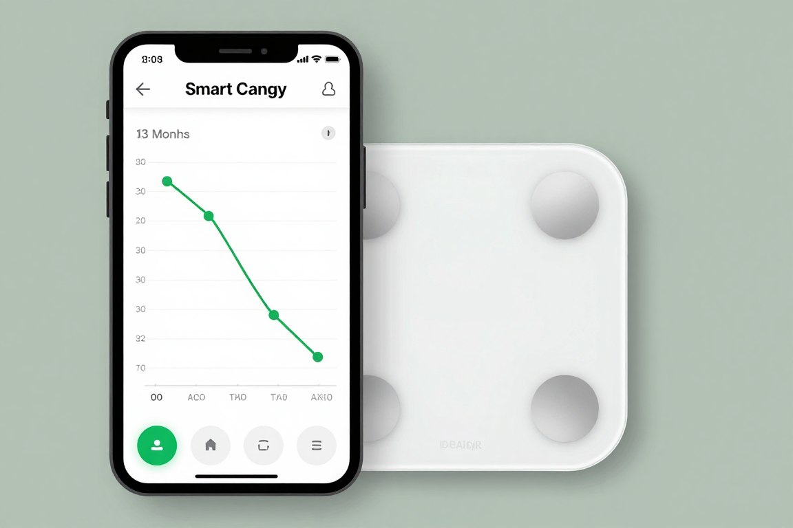 grafic aplicație cântar smart arătând tendință stabilă greutate timp 3 luni grafic aplicație cântar smart arătând tendință stabilă greutate timp 3 luni