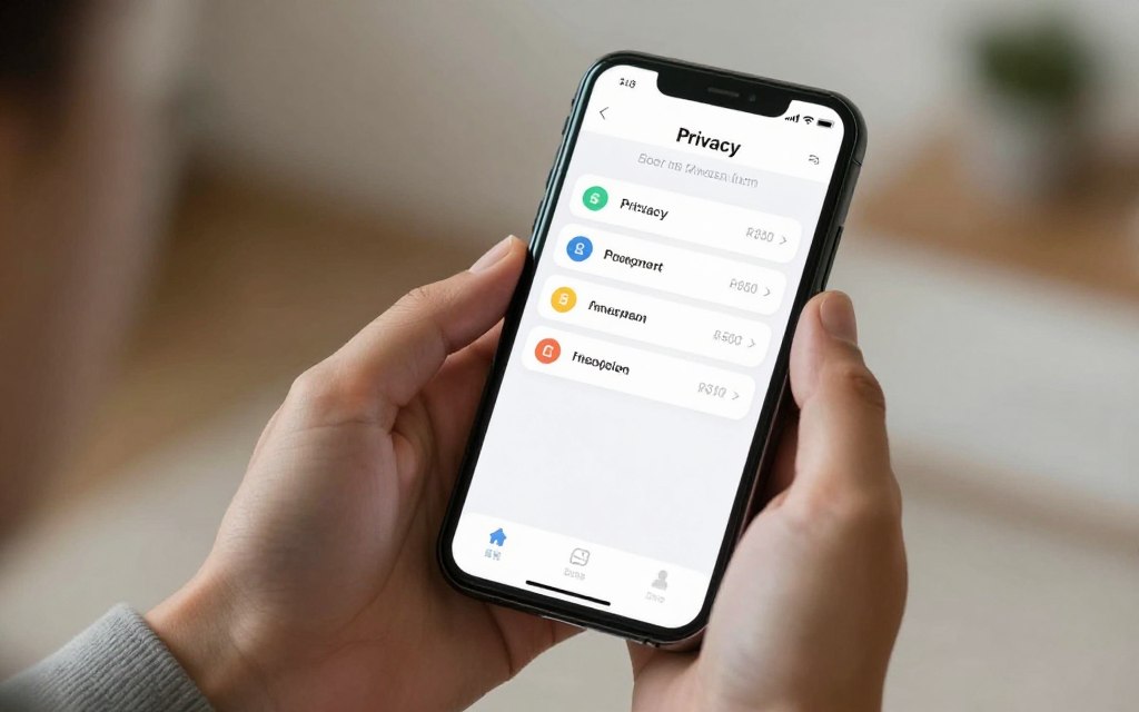 utilizator verificând setările aplicației cântar inteligent pe smartphone utilizator verificând setările aplicației cântar inteligent pe smartphone